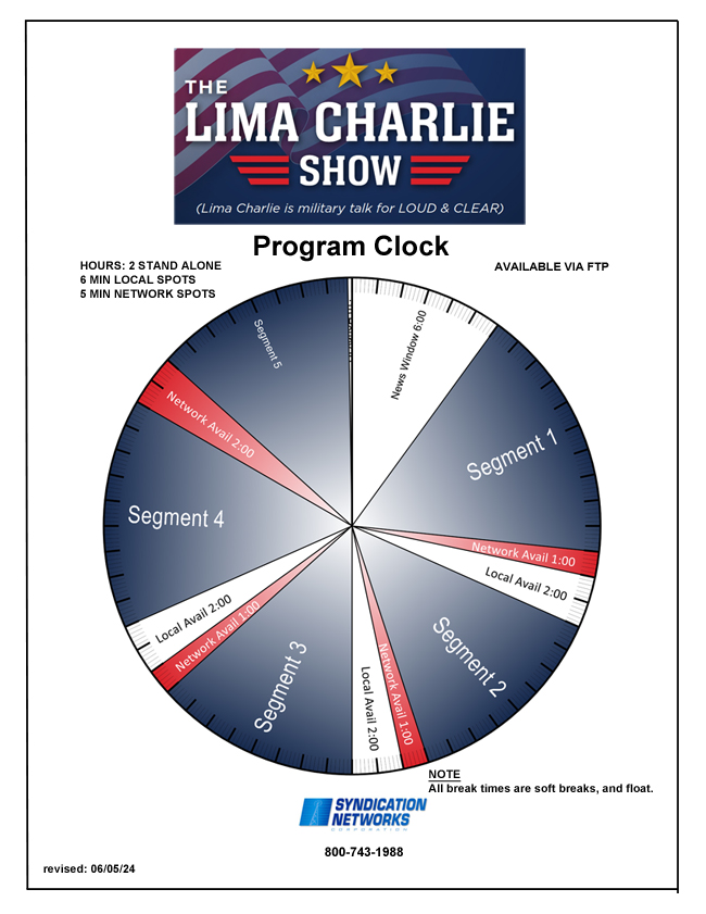 Lima Charlie Show Clock